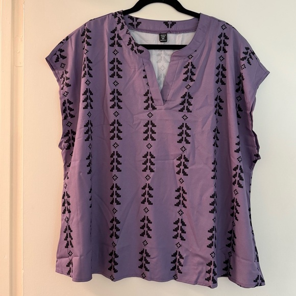 Purple Aztec Top - Picture 3 of 4